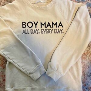 Cream Boy Mama Sweatshirt